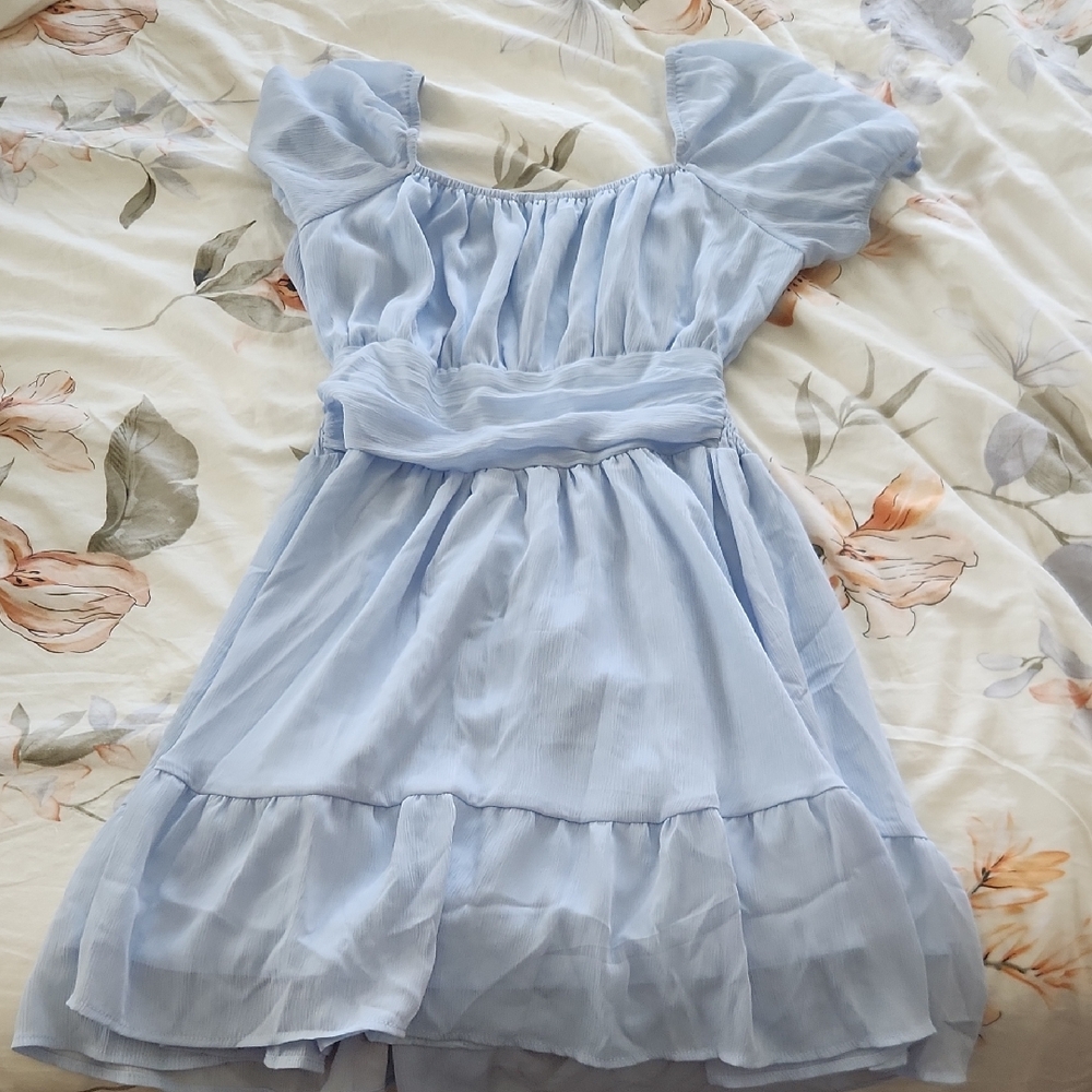 Light Blue Mini Dress